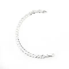 ROSETT - Pulsera Groumet Plata Ley 925