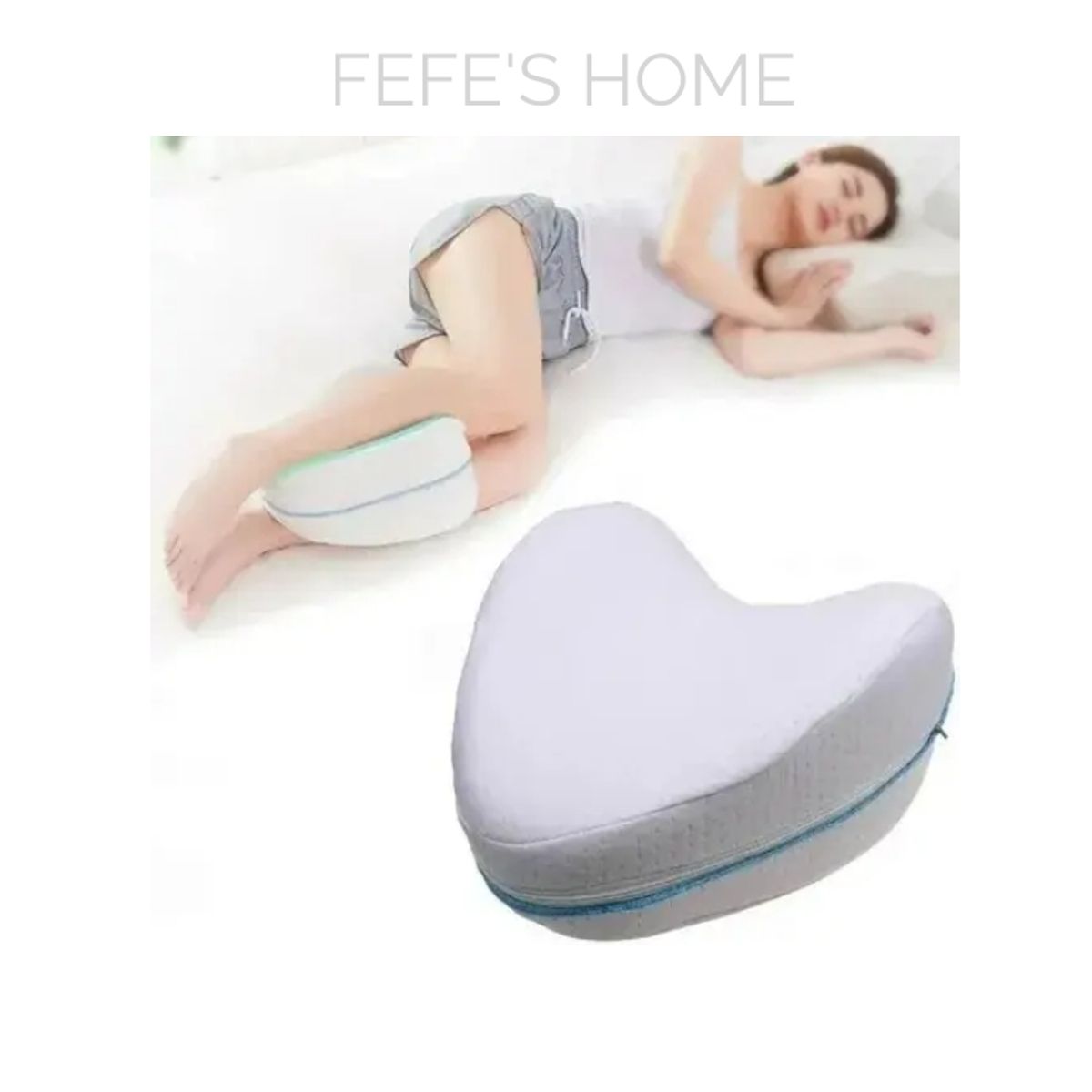 GENERICO - Pack X2 Almohada Para Piernas Almohadas Memory Rodilla Cojín