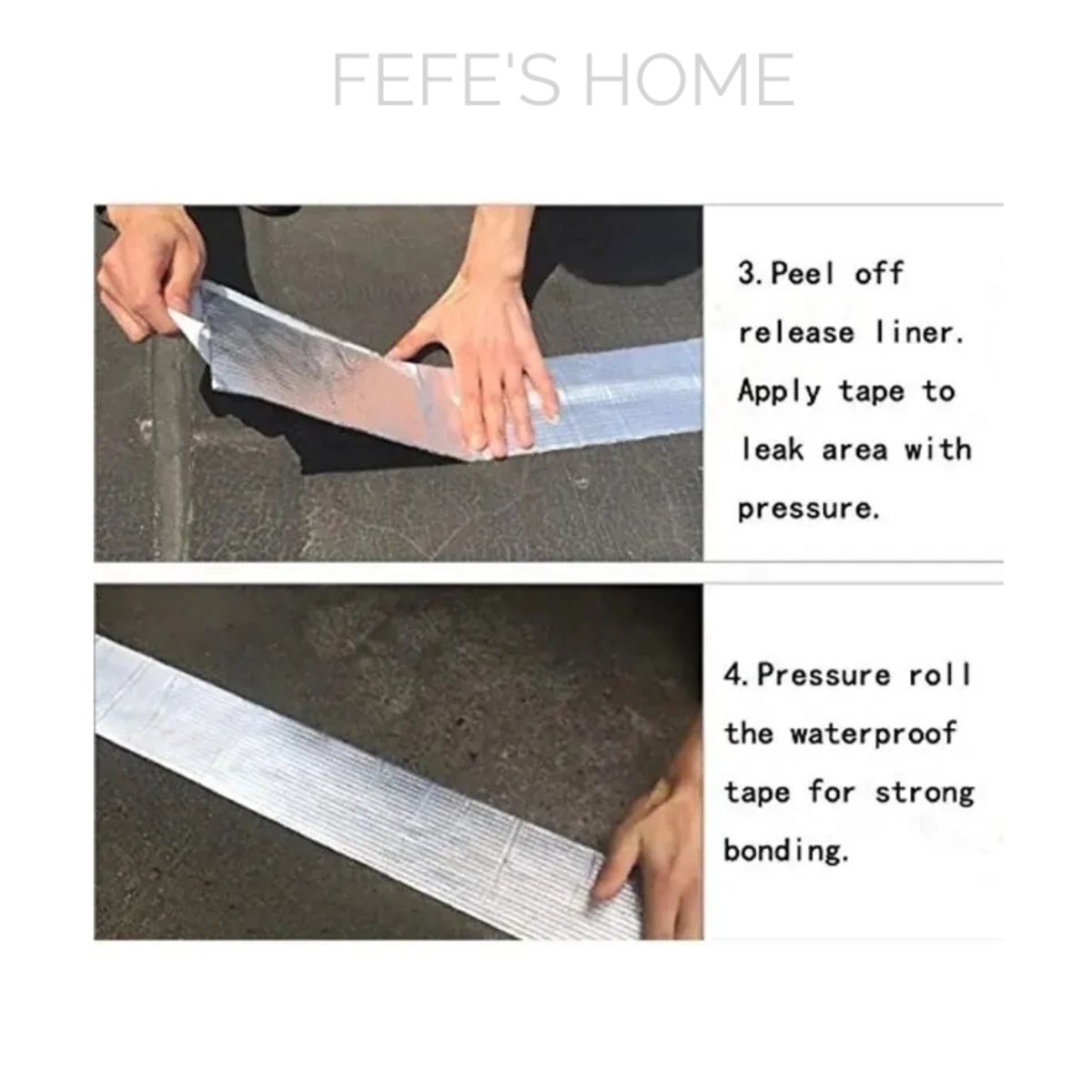 GENERICO - Cinta Sellador Adhesivo MULTIUSO Techo Gotera Impermeable 50mm X 10m