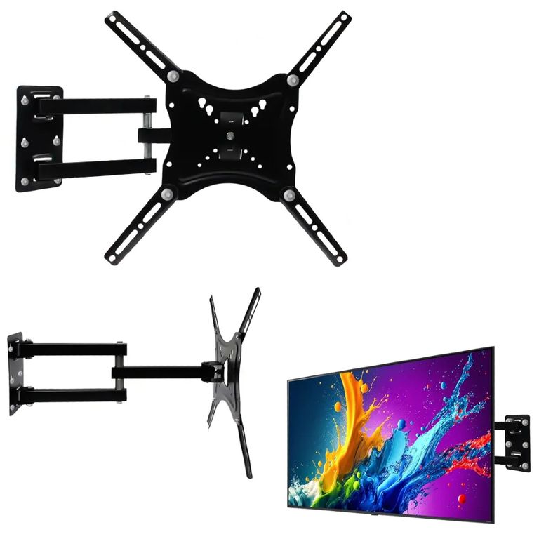 IRM Soporte Tv Pared Brazo Movil 14 A 55 Pulgadas Reforzado 50kg Orientable Inclinable Vesa FIGOIMPORT