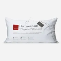Almohada Pluma Natural 70% Pecho King 50x90 cm