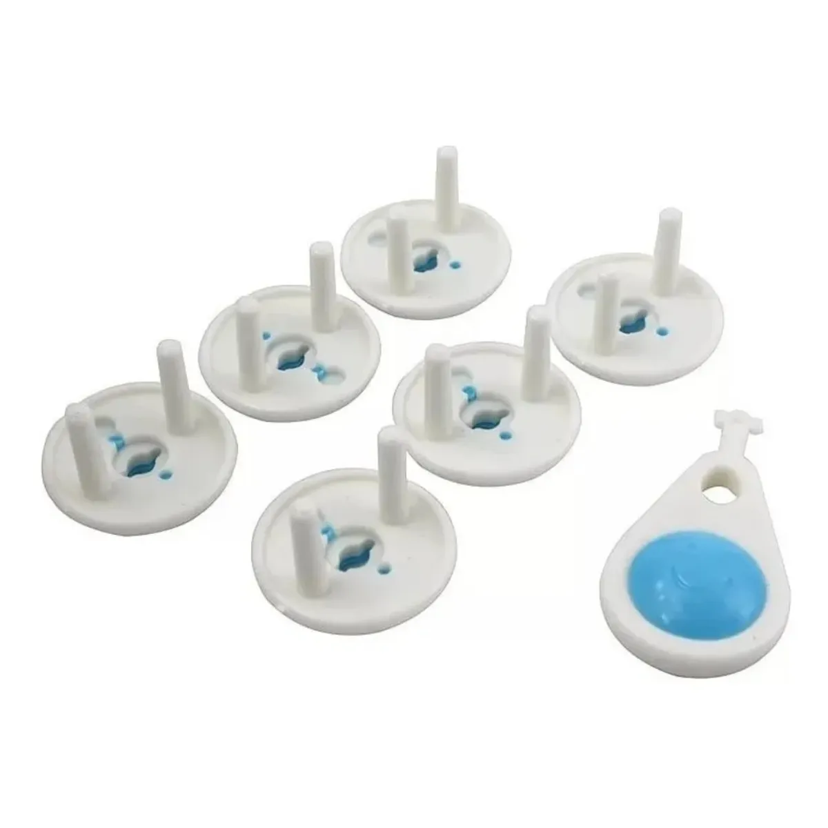 GENERICO - Set 6 Protectores Para Enchufe Toma Corriente Seguridad
