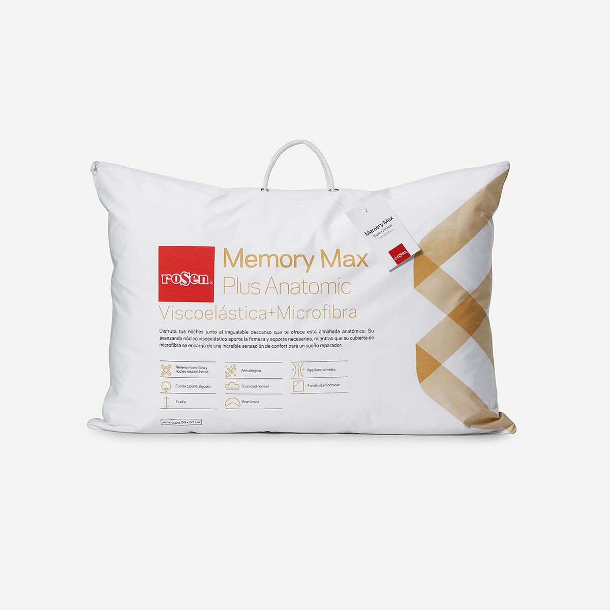 ROSEN - Almohada Rosen Viscoelástica Memory MaxPlus Anatomic 50x67cm