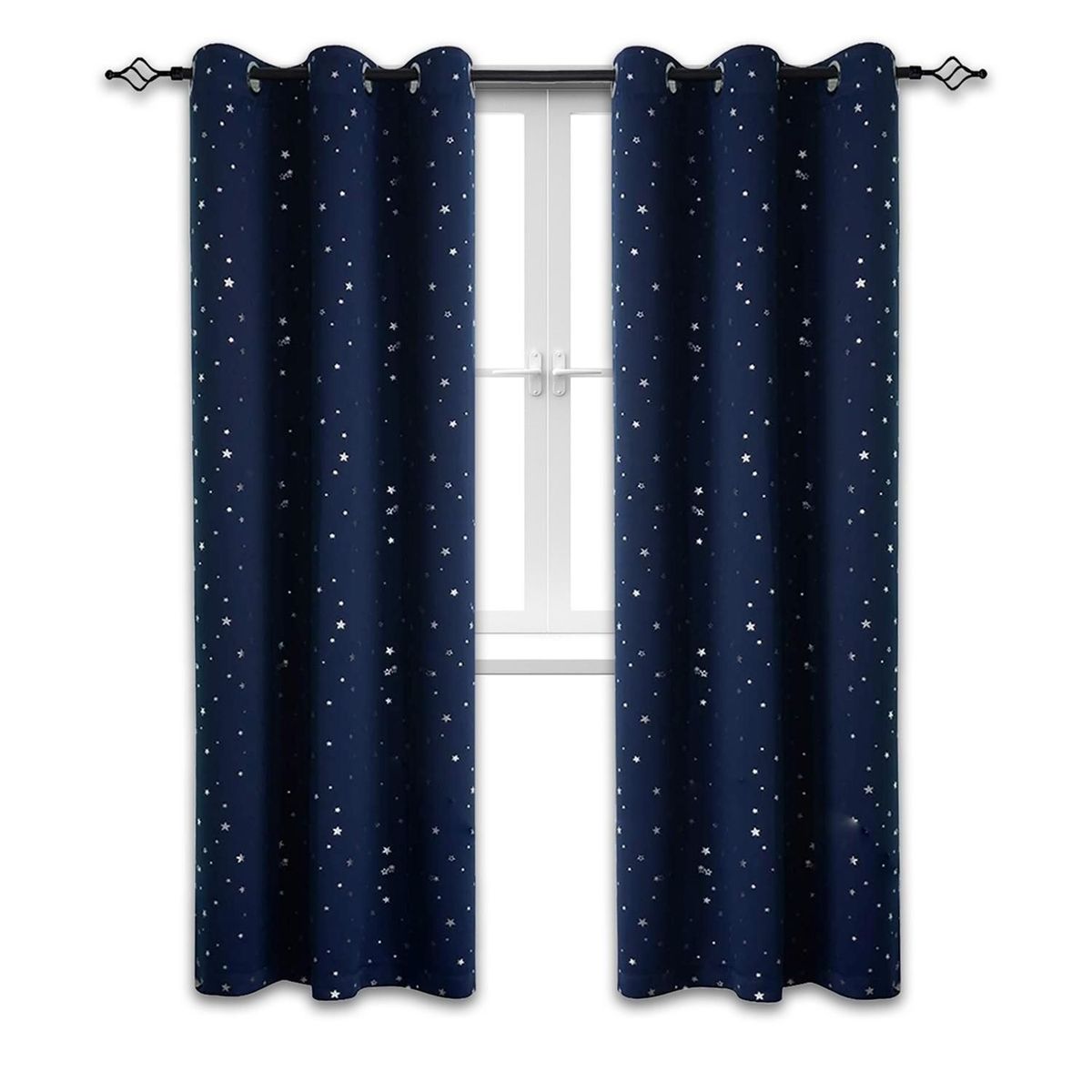 CASATUA - Cortina Niña Niño Semi Blackout Casatua Un Paño 140x220cm - Azul marino