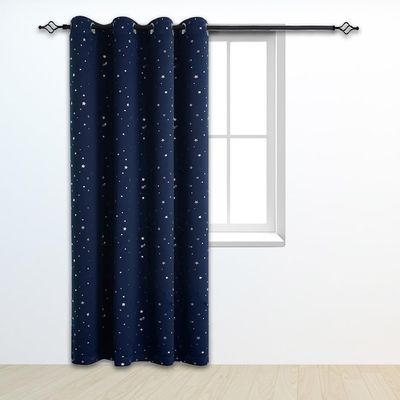 Imagen 2 del producto Cortina Niña Niño Semi Blackout Un Paño 140x220cm - Azul marino