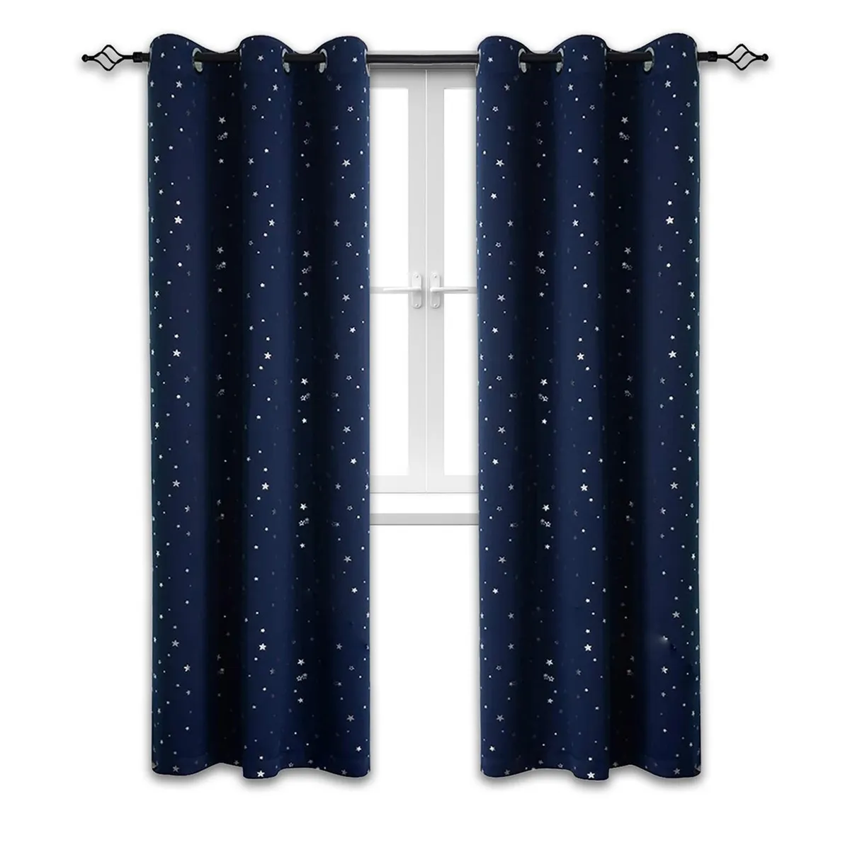 CASATUA - Cortina Niña Niño Semi Blackout Casatua Un Paño 140x220cm - Azul marino