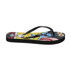 NICKELODEON - SANDALIA FLIP FLOP ALTA BOB ESPONJA NEGRO