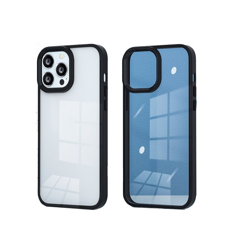 GENERICO - Carcasa Metálica Para iPhone 13 / 14 Premium Tpu Negro