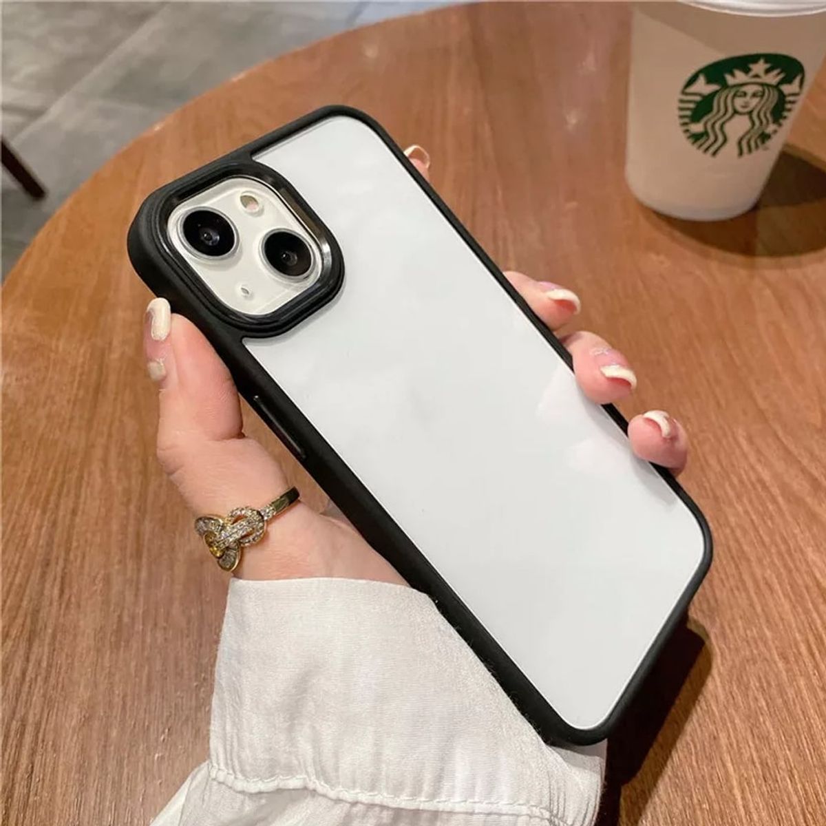 GENERICO - Carcasa Metálica Para iPhone 13 / 14 Premium Tpu Negro