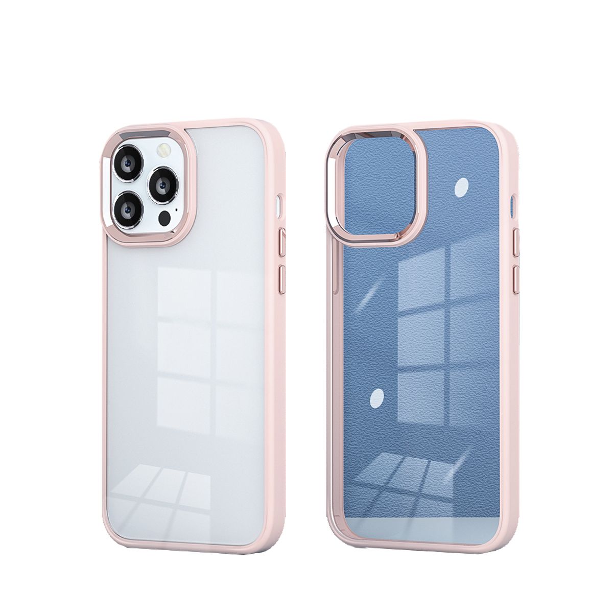 GENERICO - Carcasa Metálica Para iPhone 13 / 14 Premium Tpu Rosado