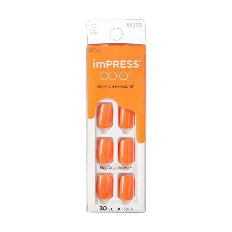 KISS BY IMSIBEAUTY - UÑAS IMPRESS COLOR - SWEET MANGO