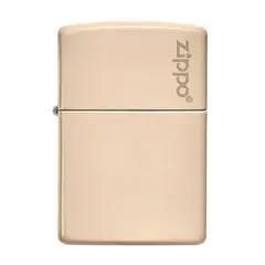 ZIPPO - Encendedor Flat Sand Logo Beige ZP49453ZL