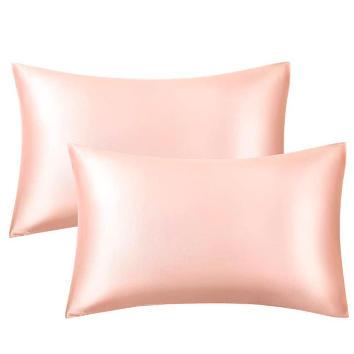 CASATUA - Funda Almohada Satin Seda Set X2 Unids - Coral - 100x50