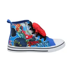 HOT WHEELS - ZAPATILLA LONA ALTA AZUL