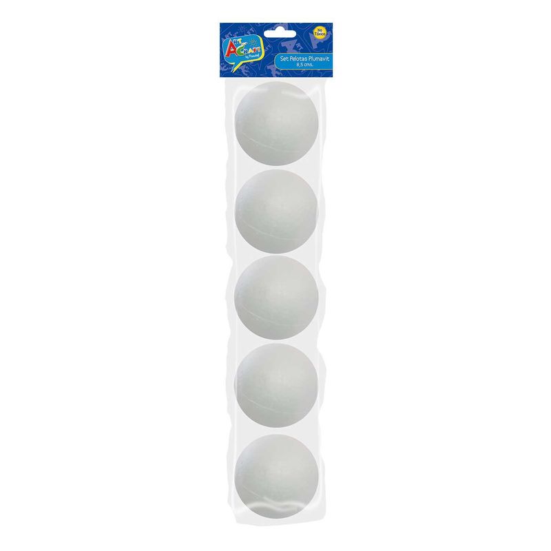 PRONOBEL - Set Pelotas Plumavit 8,5 cm Art & Craft