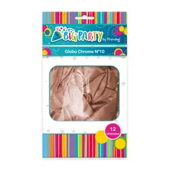BIG PARTY - Globo Chrome N° 12 Rose Gold 12 Un.