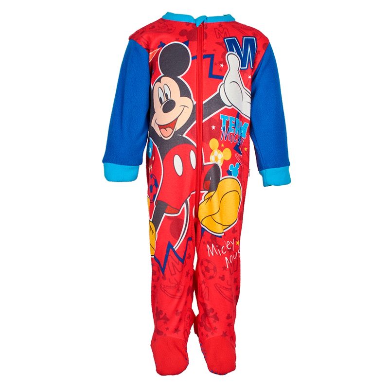 DISNEY - Pijama Bebé Niño Polar Entero Disney Mickey Rojo