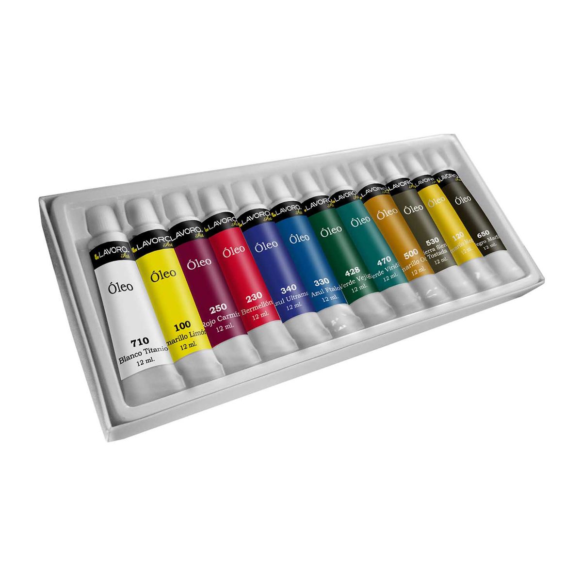 LAVORO - Pintura Oleo 12 Colores Pomo Fultons