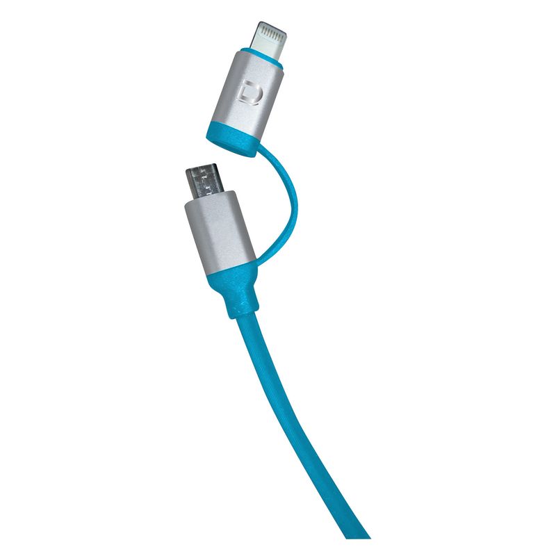 DATACOM - Cable Dual Micro USB + I5 2A Azul 1M Datacom Pronobel