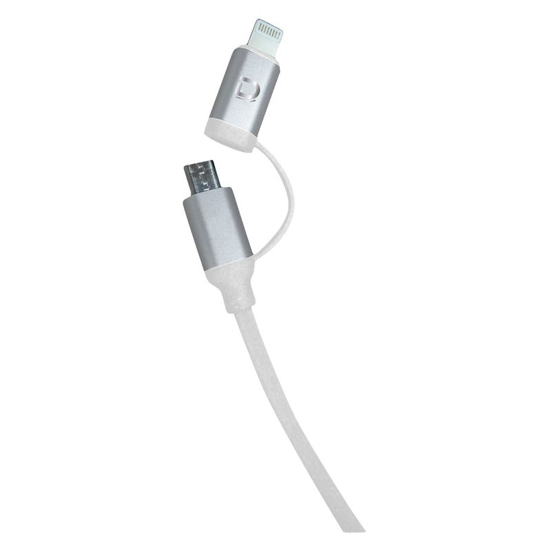 DATACOM - Cable Dual Micro USB + I5 2A Blanco 1M Datacom Pronobel