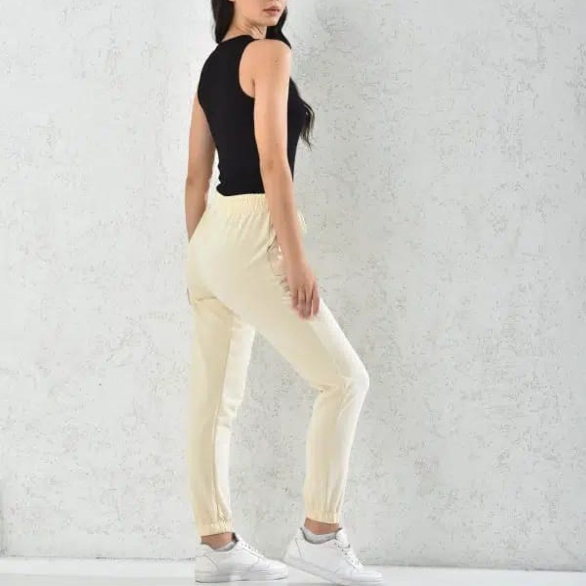 MROTTO - Pantolon Jogger de Vestir Mujer Casual Algodón