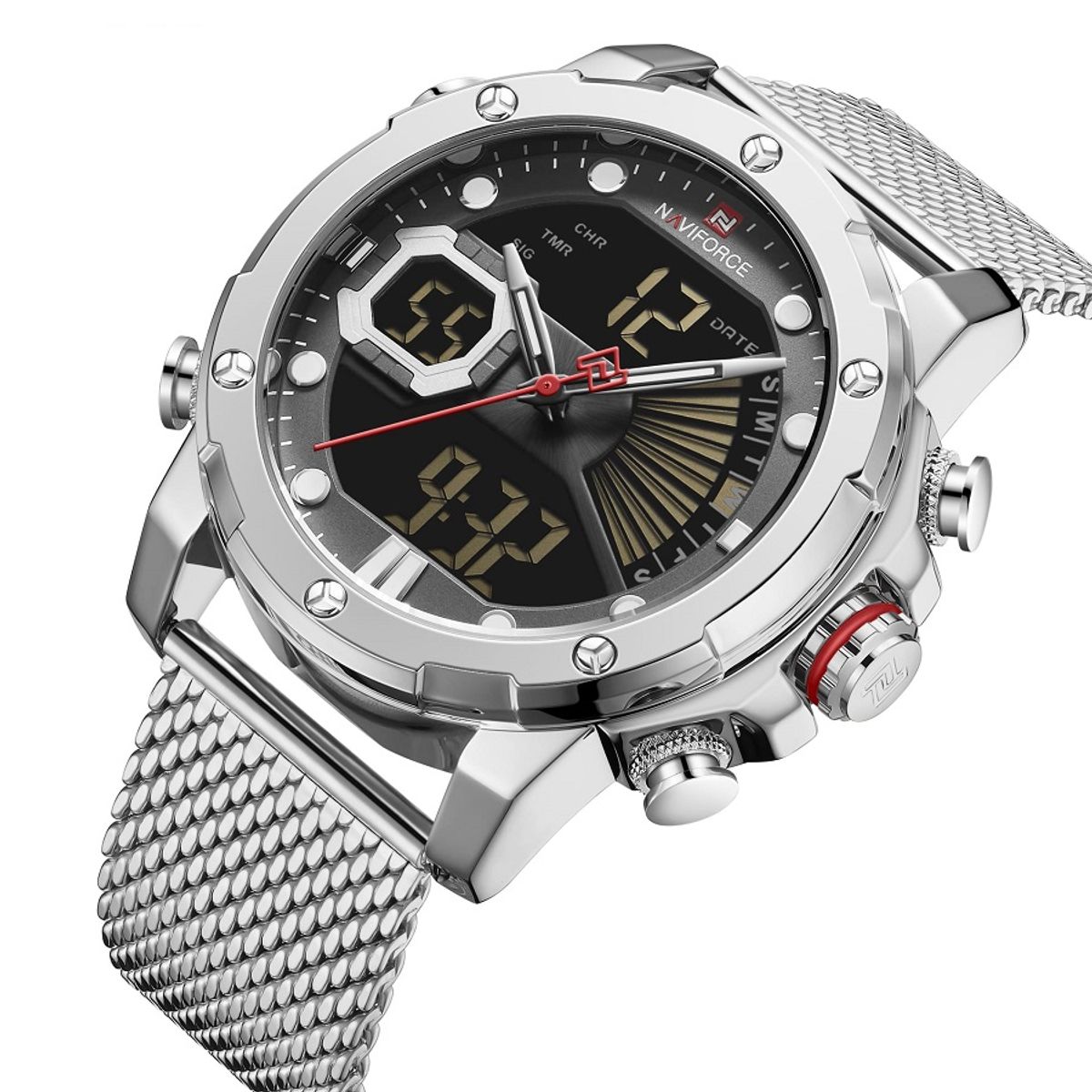 NAVIFORCE - Reloj Hombre NF9172 Plateado