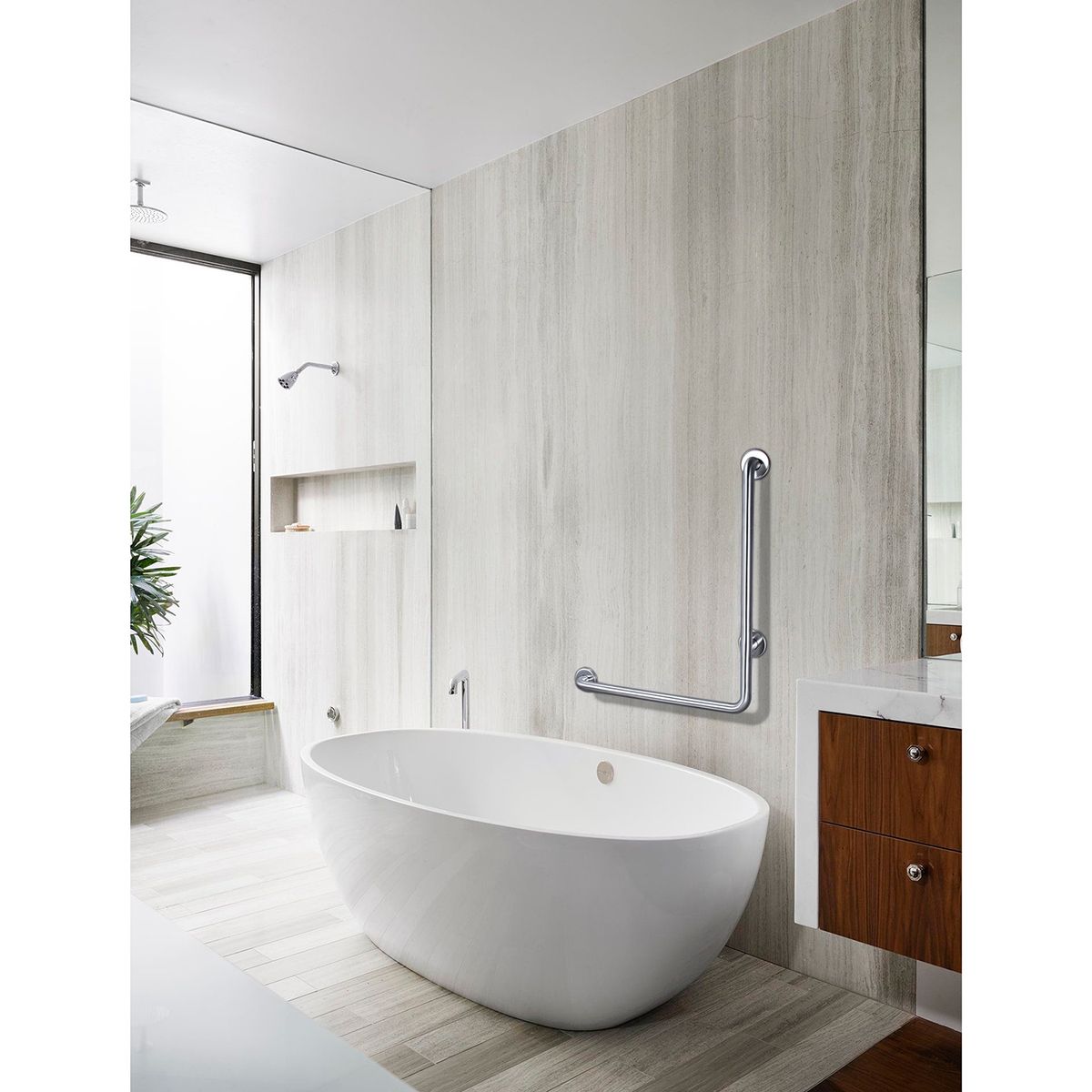 UNITEX - Barra de seguridad de apoyo con ángulo de 90° a 3 puntos UT.005