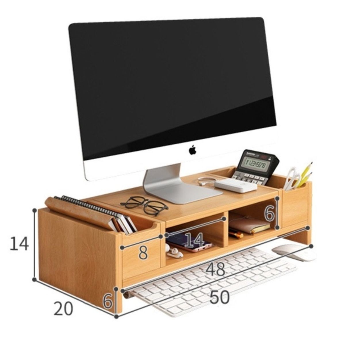 HOMER DESIGN - Elevador De Monitor Armable Madera Escritorio Oficina Homer
