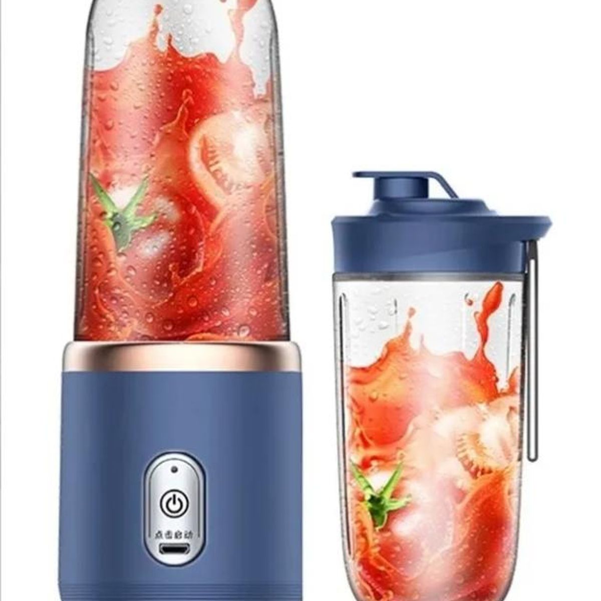 TNAKIEX - Mini Licuadora De Frutas Exprimidora Portátil 6cuchillas Usb