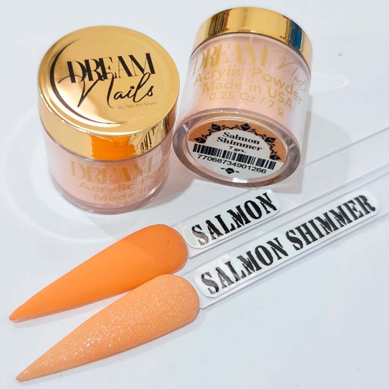 GENERICO - Polvo Acrilico Salmon Shimmer de la Marca Dream Nails