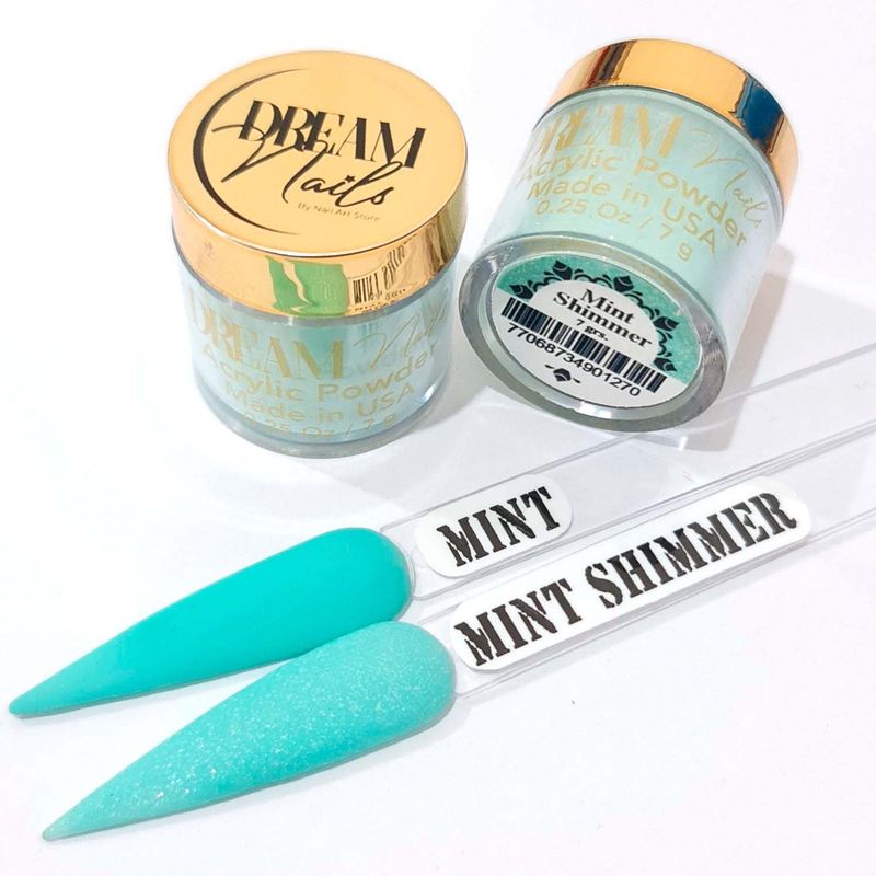 GENERICO - Polvo Acrilico Mint Shimmer de la Marca Dream Nails
