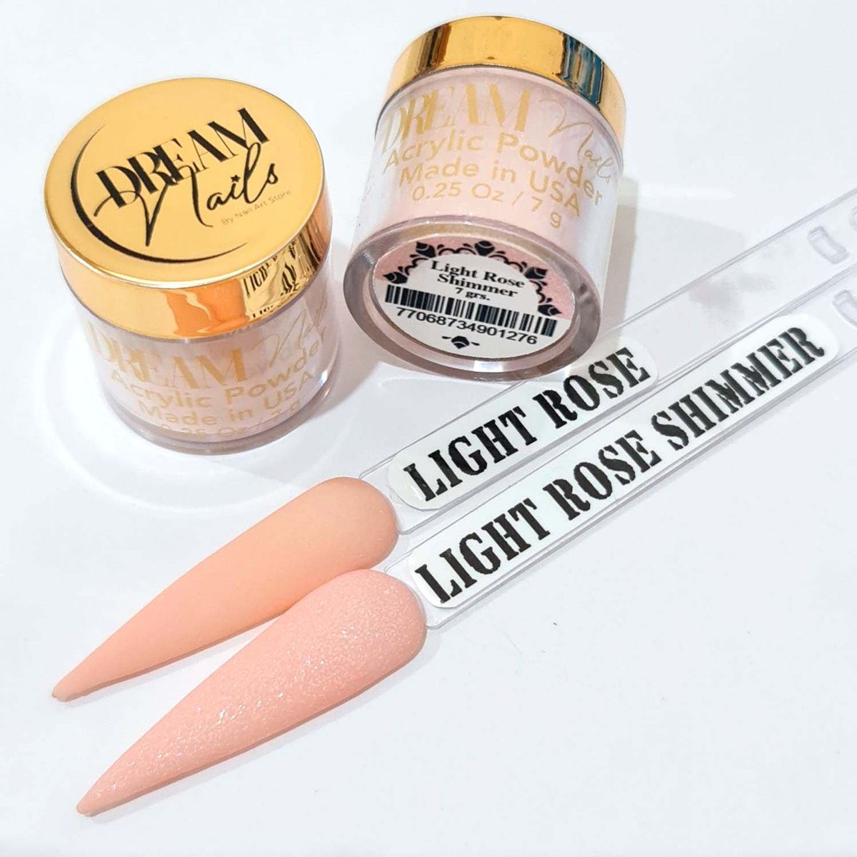 GENERICO - Polvo Acrilico Light Rose Shimmer de la Marca Dream Nails