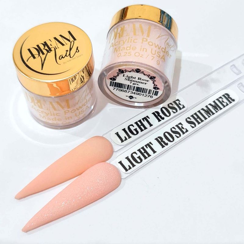 GENERICO - Polvo Acrilico Light Rose Shimmer de la Marca Dream Nails