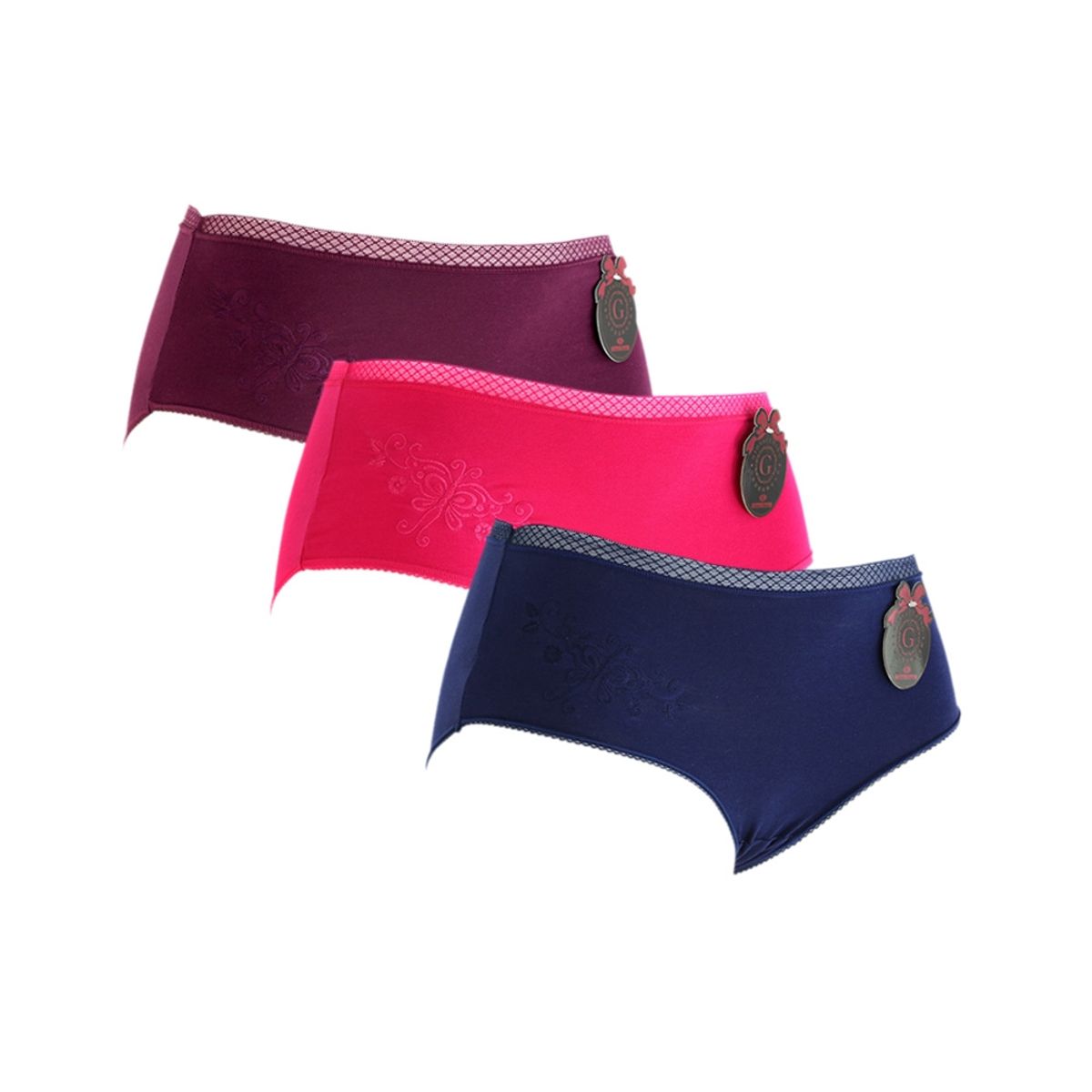 GIOVACCHINO - Pack de 3 Calzon Tiro Alto Algodón.