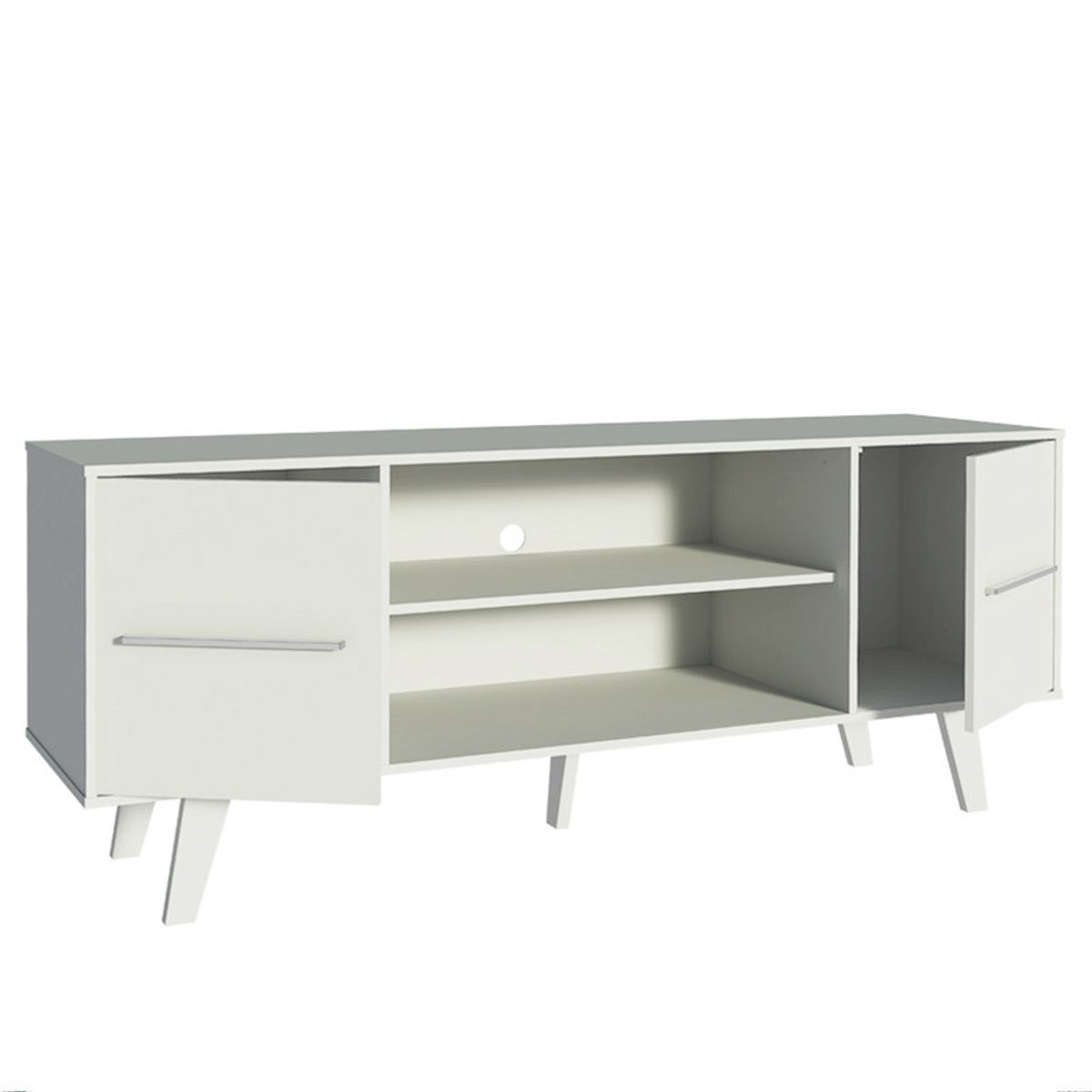 MOBILO - Rack para TV Copengahen Blanco 136x39x54cm