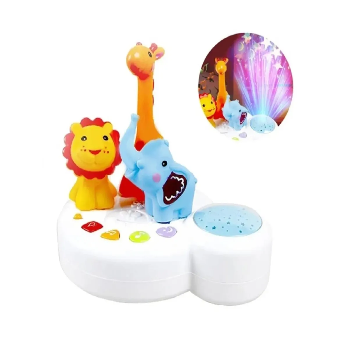 GENERICO - Lampara Proyector Musical Piano Espanta Cuco