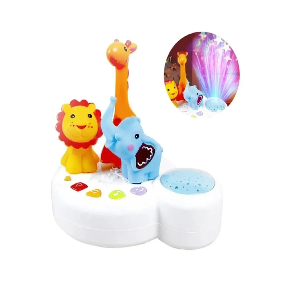 GENERICO - Lampara Proyector Musical Piano Espanta Cuco