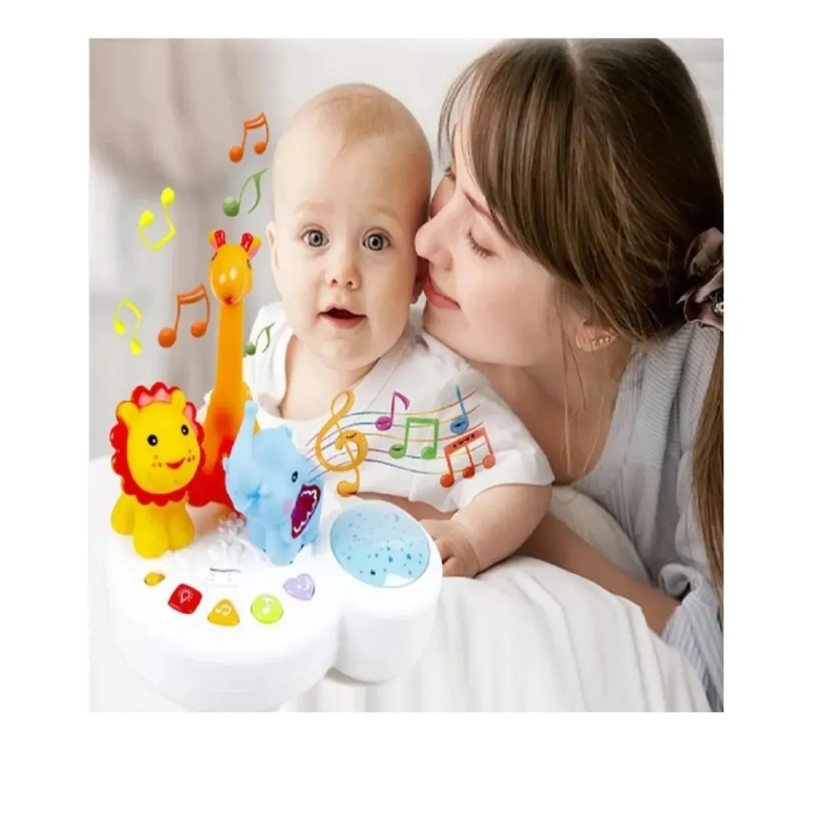 GENERICO - Lampara Proyector Musical Piano Espanta Cuco