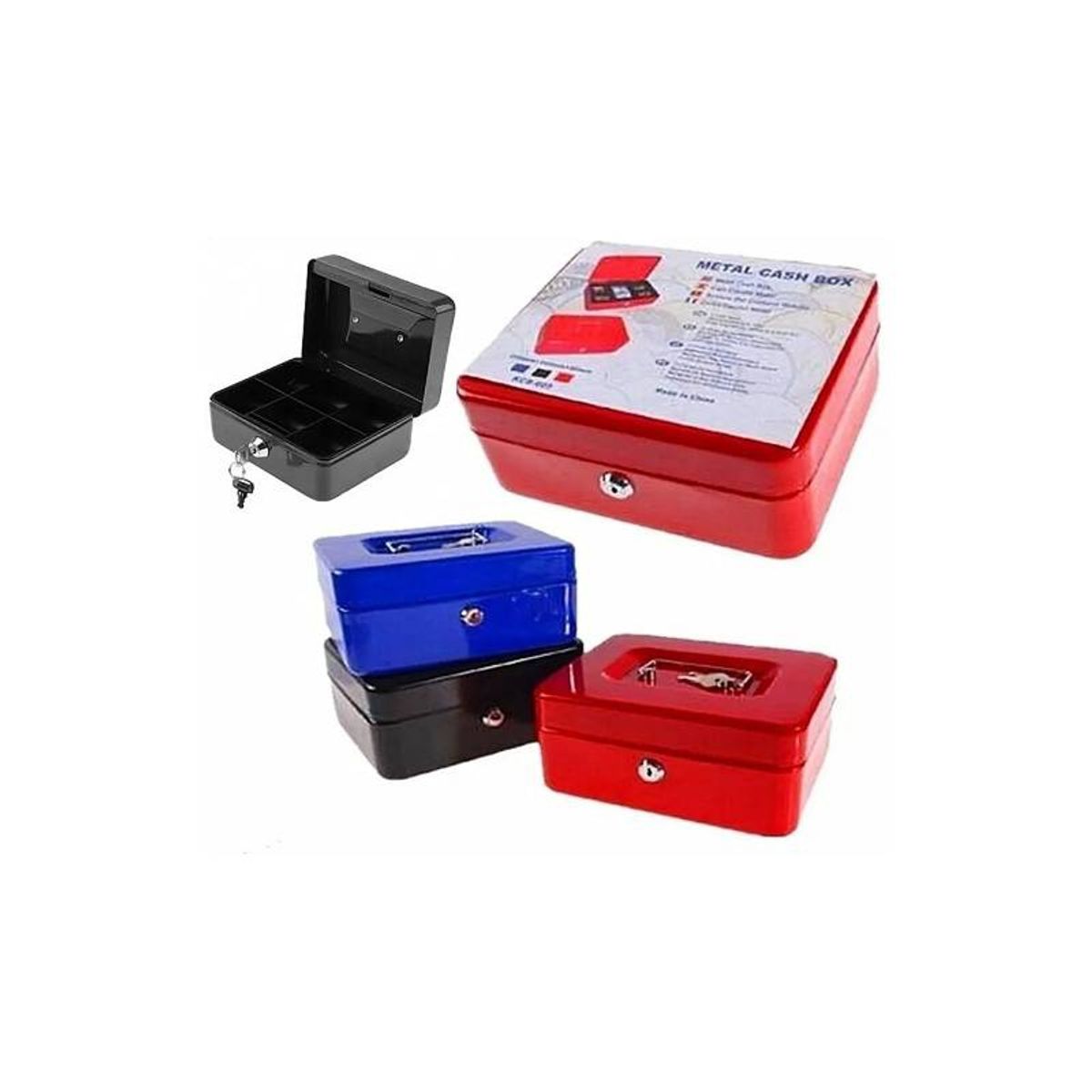 GENERICO - Caja Fuerte Mediana Con Llave Metálica 82032