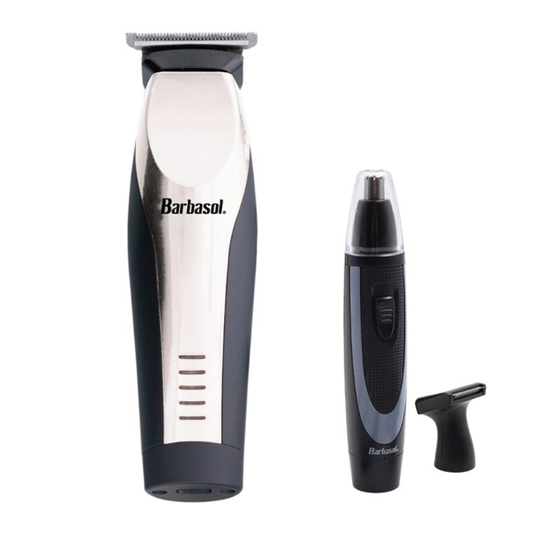 BARBASOL - Trimmer TBlade Cabezal giratorio y desvelladora nariz oidos