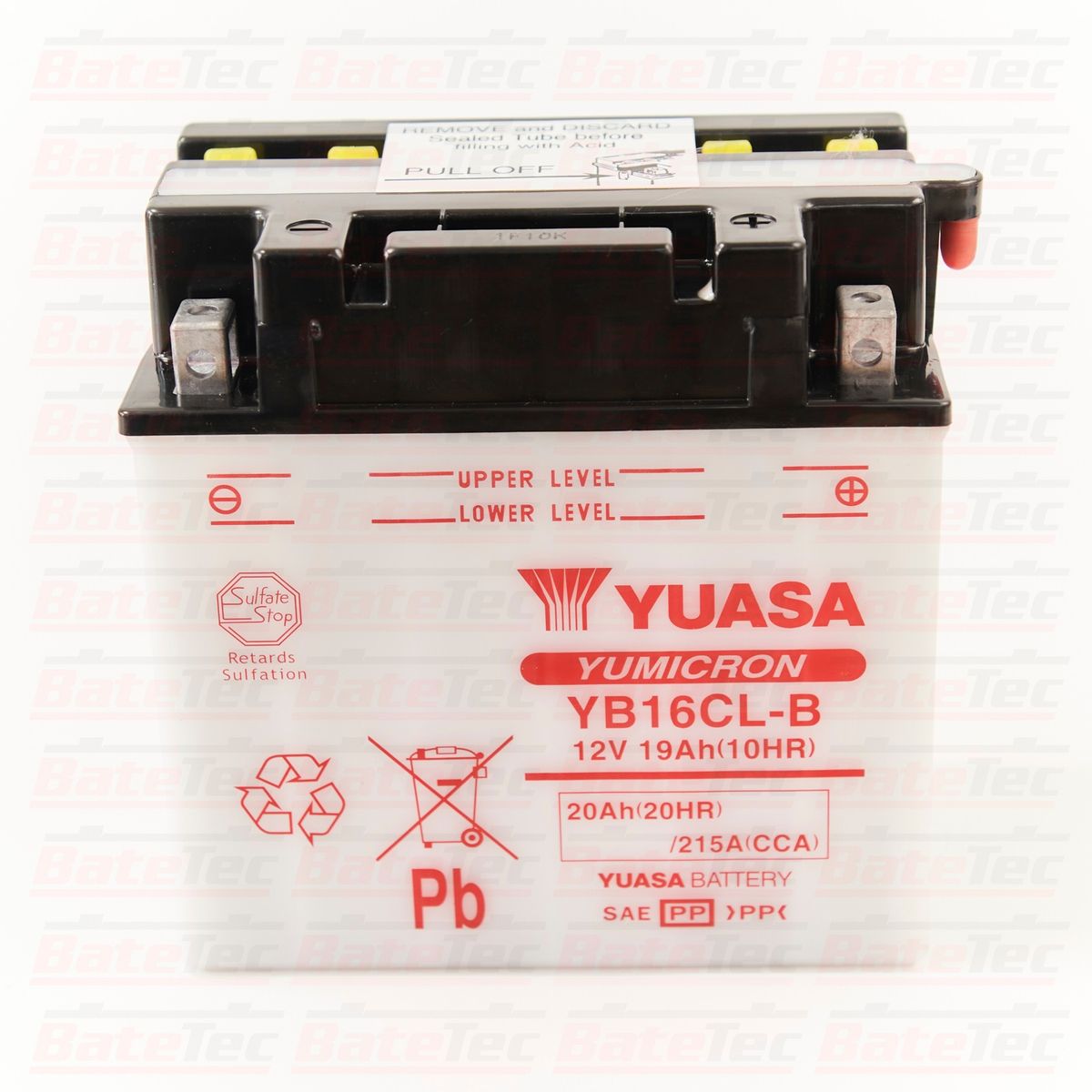 YUASA - Yuasa YB16CL-B  19Ah Batería Para Moto de Agua - Larga duración - Tecnologia Yumicron