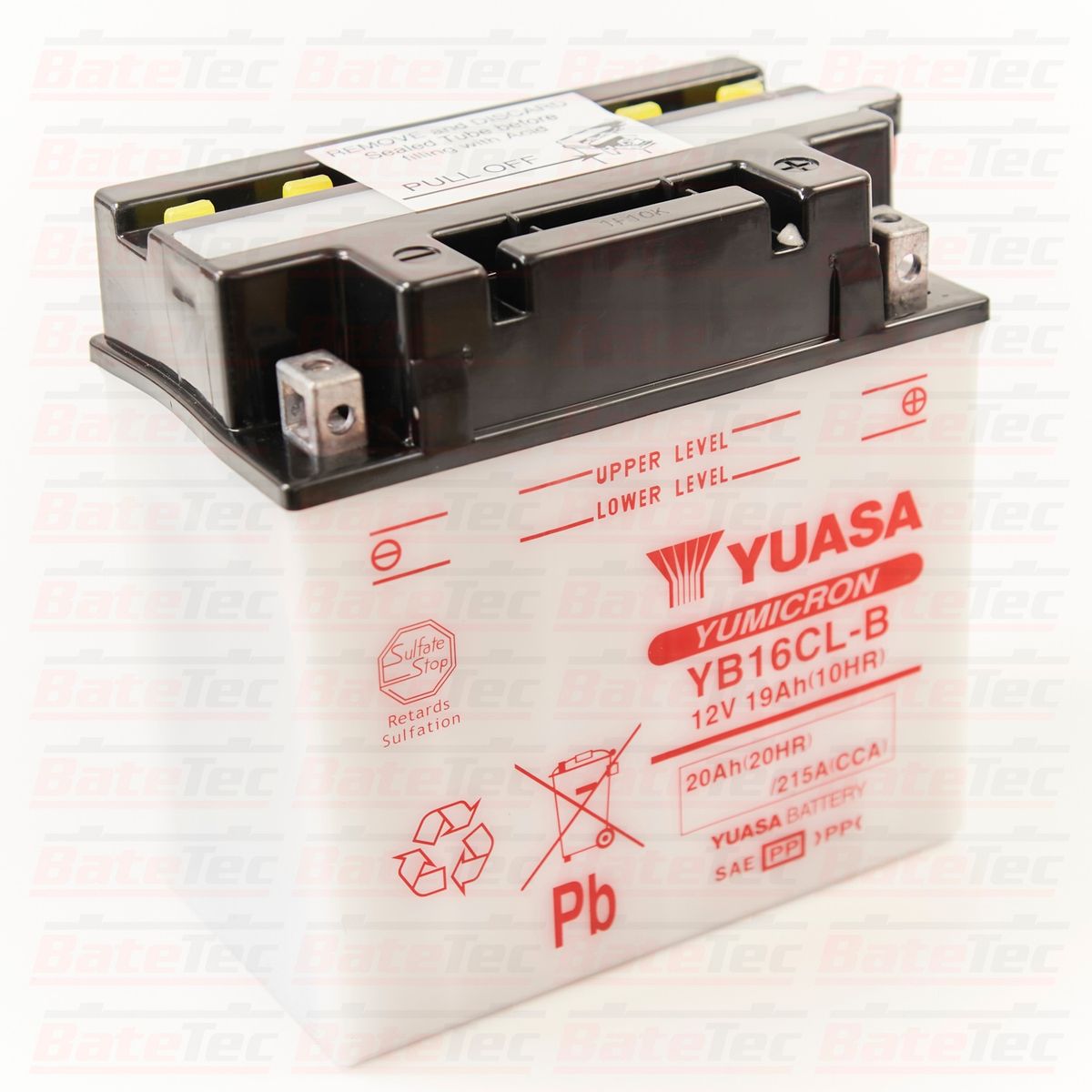 YUASA - Yuasa YB16CL-B  19Ah Batería Para Moto de Agua - Larga duración - Tecnologia Yumicron