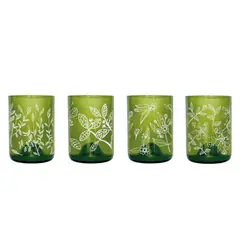 GREEN GLASS - Reforestemos Juego de 4 Vasos