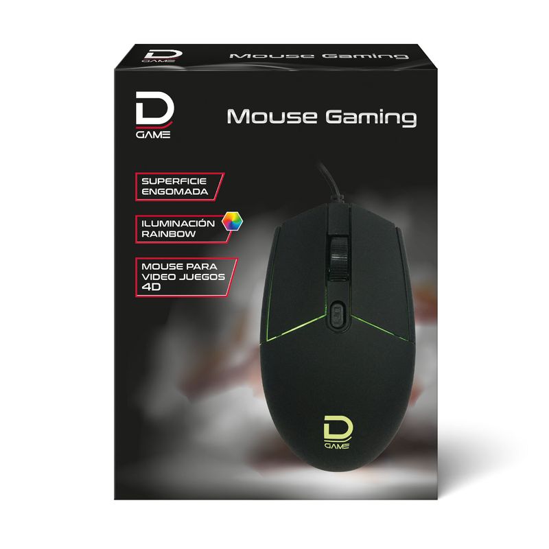 DATACOM - Mouse Gamer Rainbow Luces