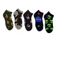 EVERSO - Pack 12 Pares Calcetines hombre De Bambú Entretenidos Cortos T3.