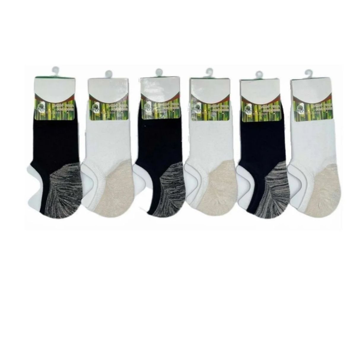EVERSO - 12 Pares Calcetines Hombre Invisible  Cobre Con Bambú Algodón.