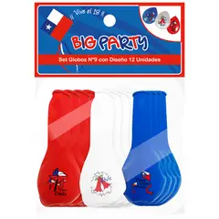 BIG PARTY - Set 12 Globos Impresos