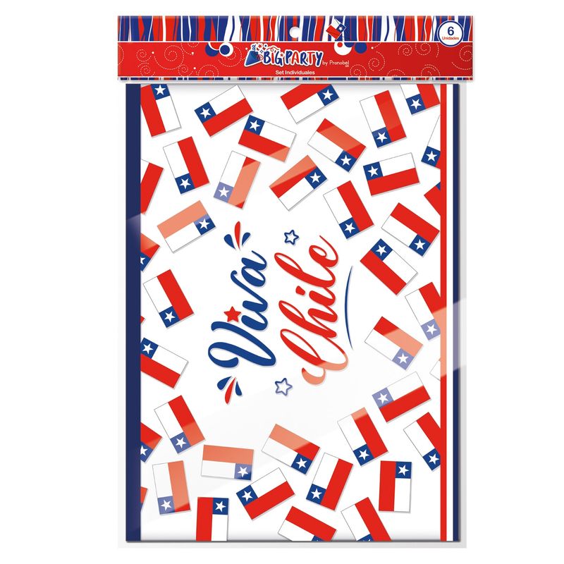 BIG PARTY - Set 6 Individuales Diseño 18 Papel Big Party