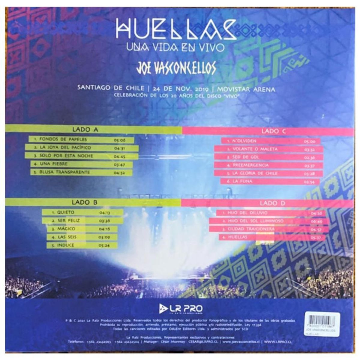 HITWAY MUSIC - JOE VASCONCELOS - HUELLAS - VINILO HITWAY MUSIC