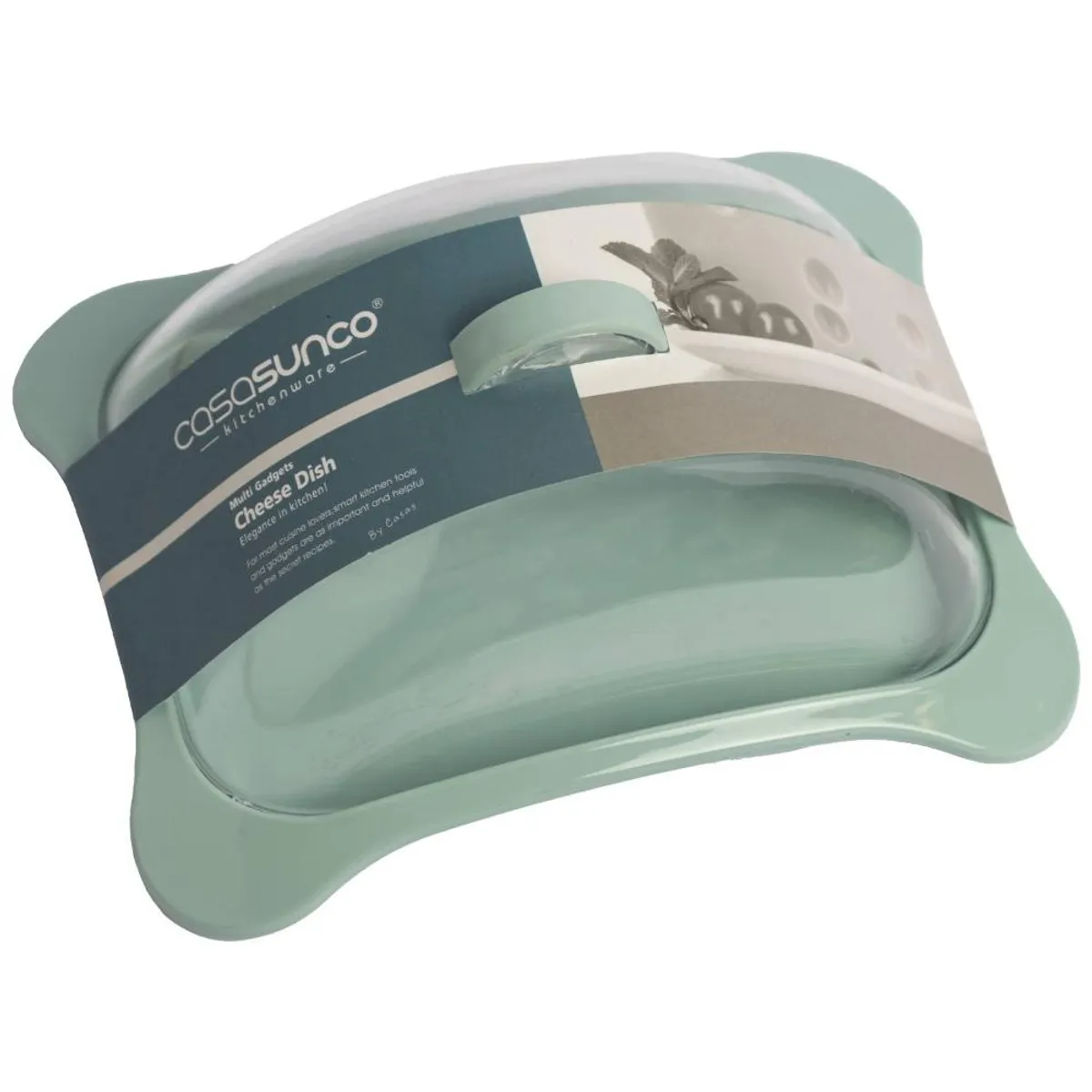 CASASUNCO - QUESERA CON TAPA CELESTE